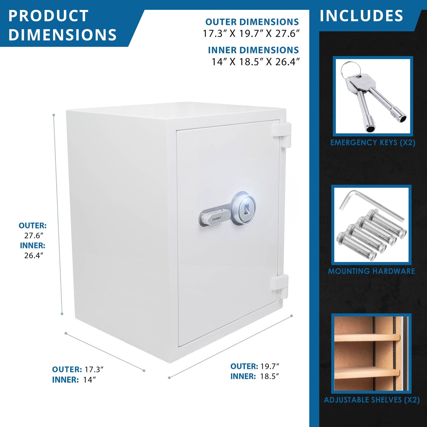 Biometric Fireproof Protection Safe