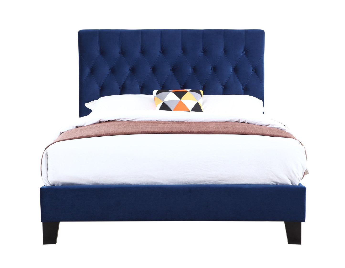 Transitional Upholstered Bed