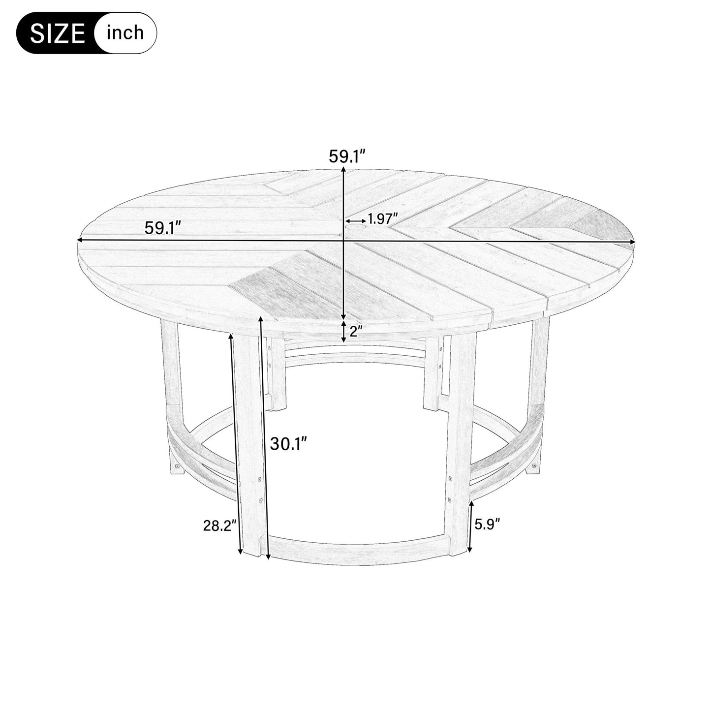 5 Piece Outdoor Dining Set, Patio Table And Chairs With Umbrella Hole