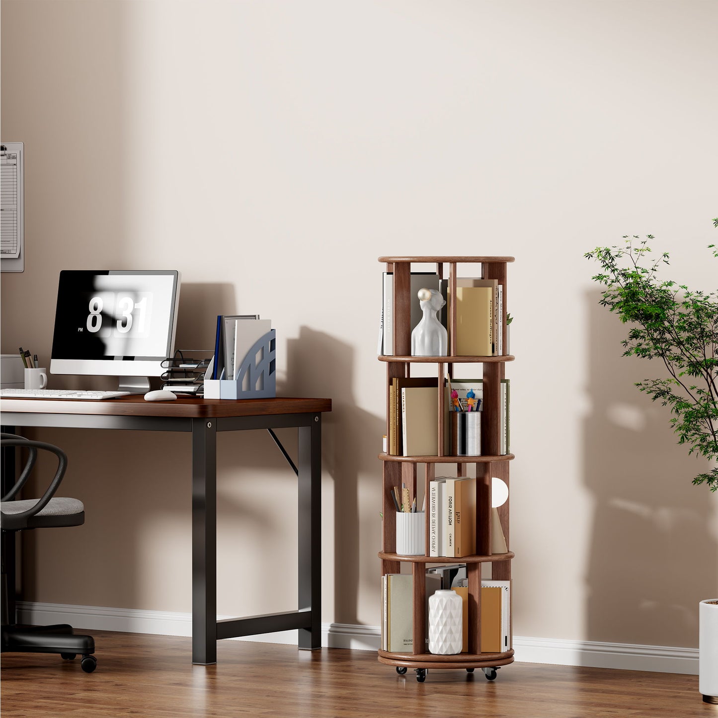 Multi Functional Double Layer Bookshelf