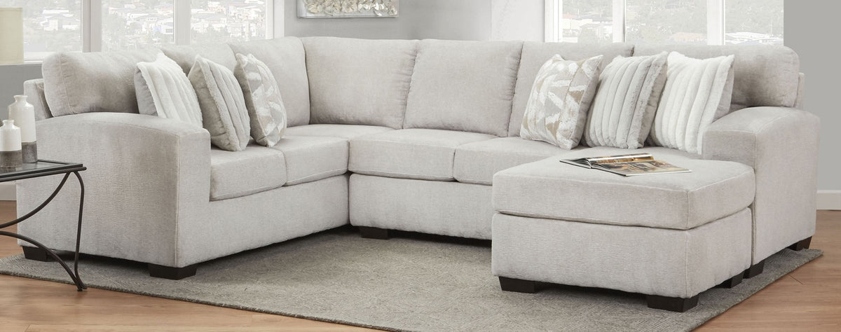 AWF Malano Dove 3pc Sectional