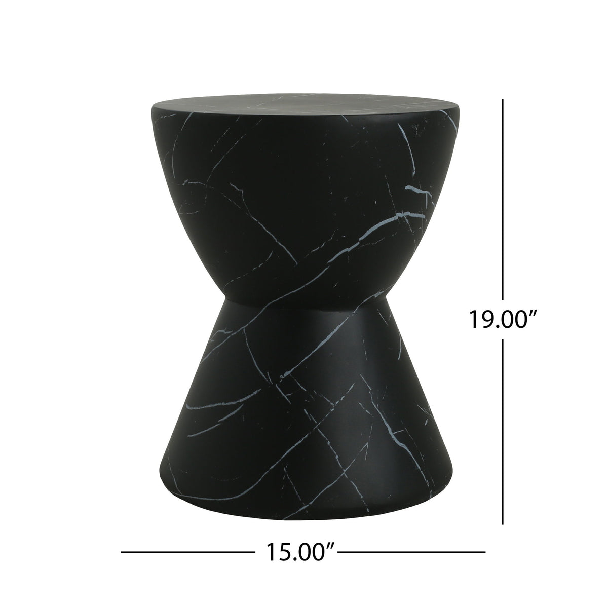 Outdoor, Lightweight Concrete Side Table