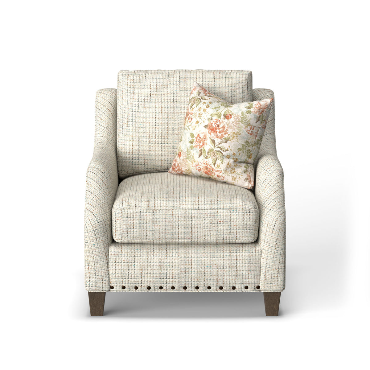 Gianna - Fabric Chair With Nailhead Trim