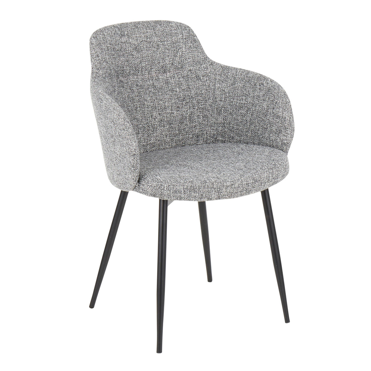 Boyne - Contemporary Chair (Set of 2) - Gray - Fabric