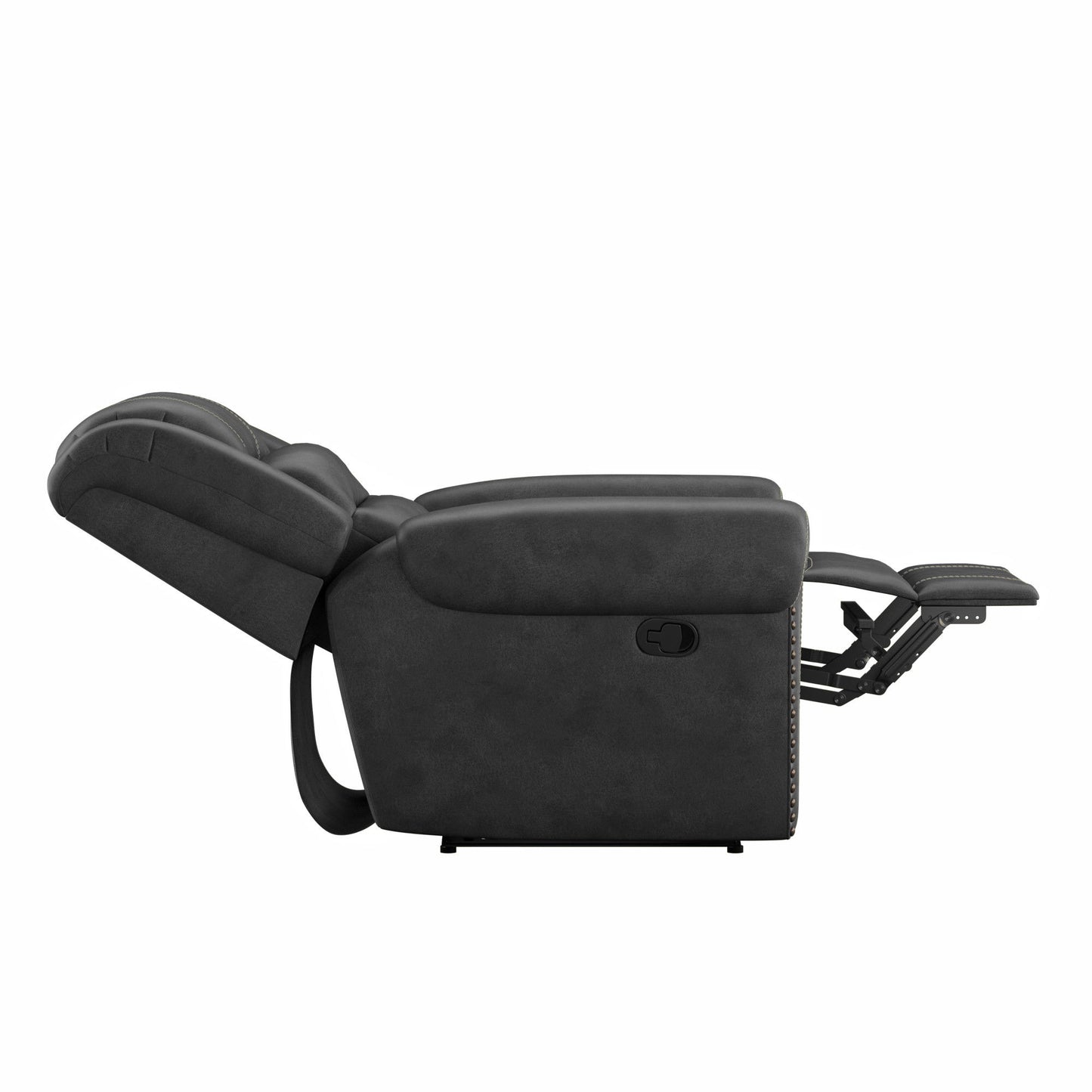 Reclining Console Loveseat - Gray