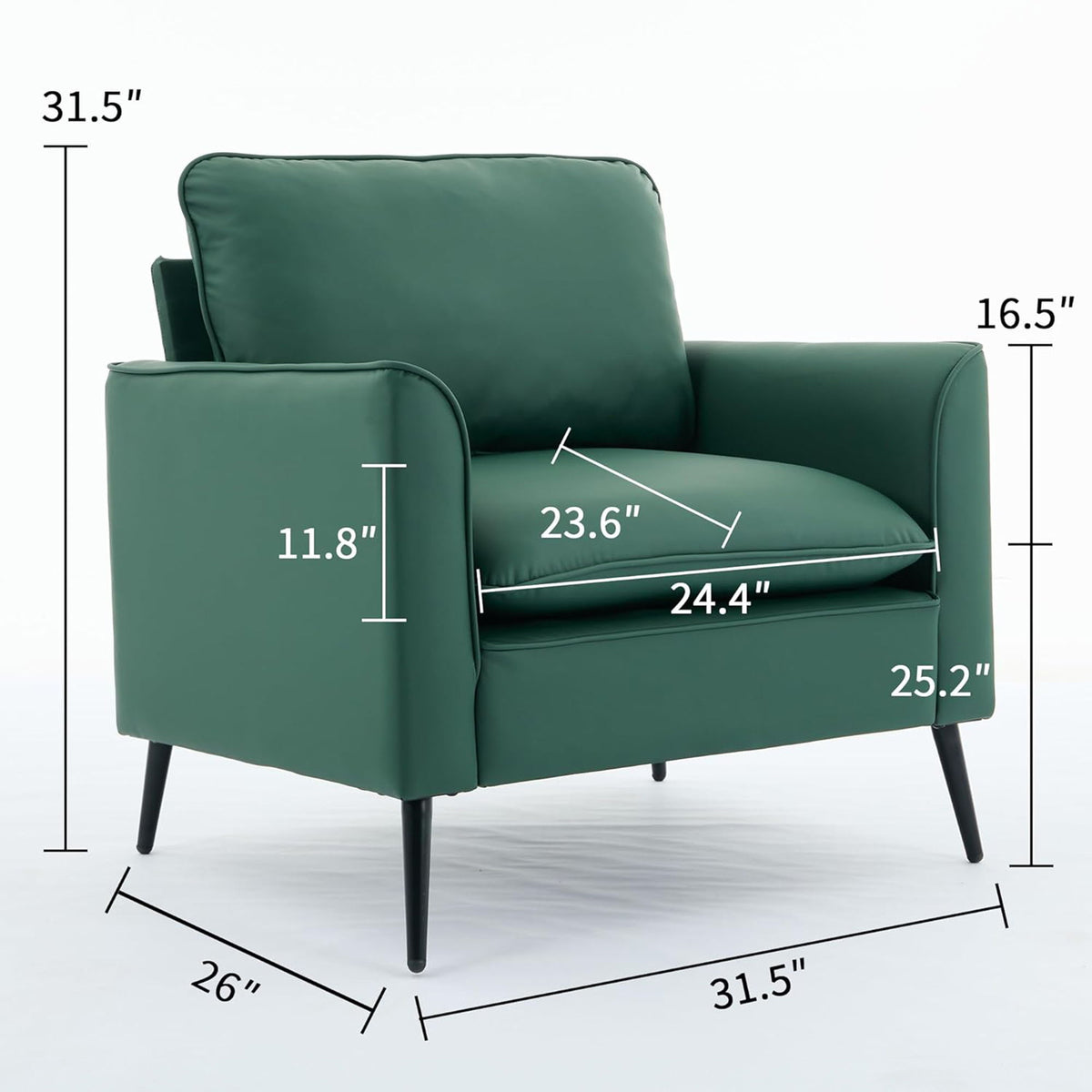 Nordic Retro Light Luxury Upholstered Sofa Chair