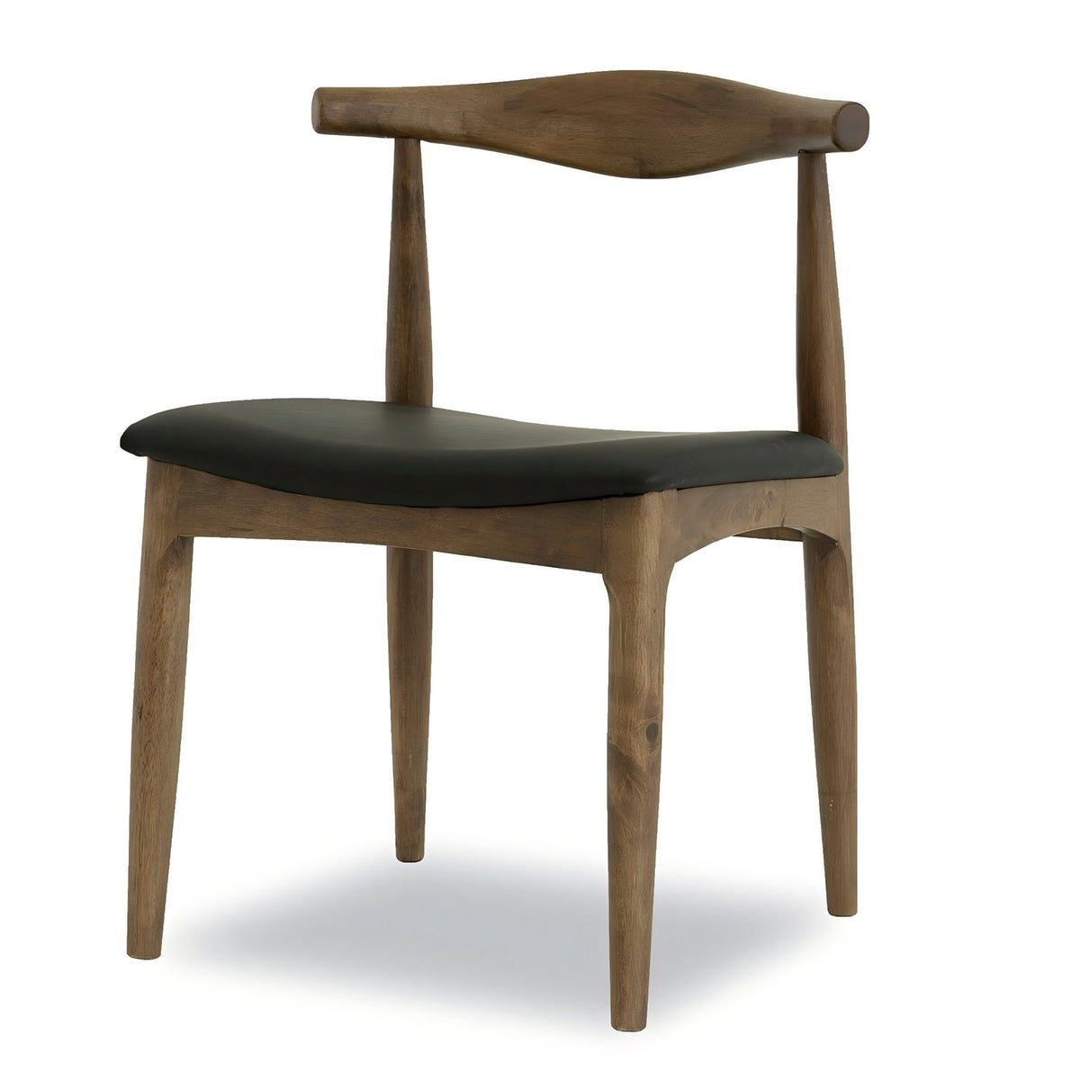 Destiny - Dining Chairs (Set of 2) - Black / Dark Brown