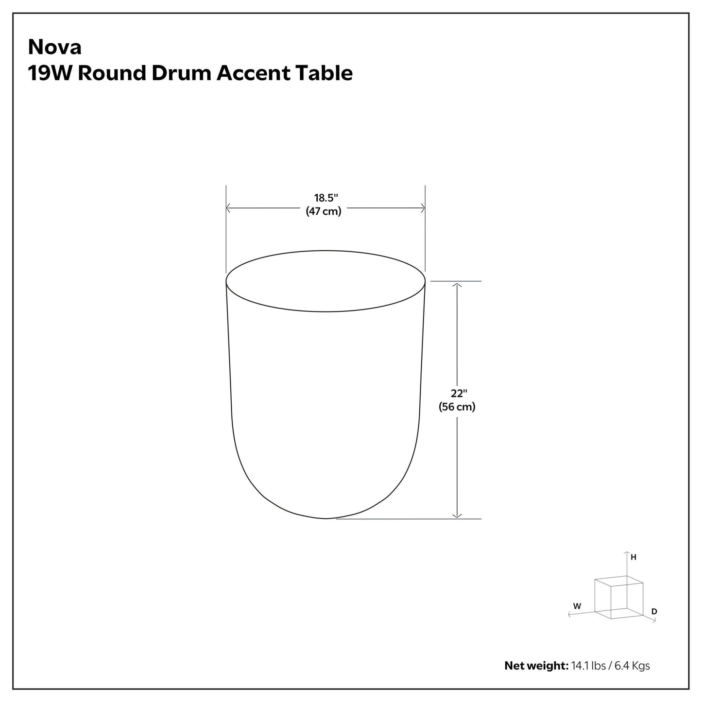 Nova - Handcrafted Metal Side Table