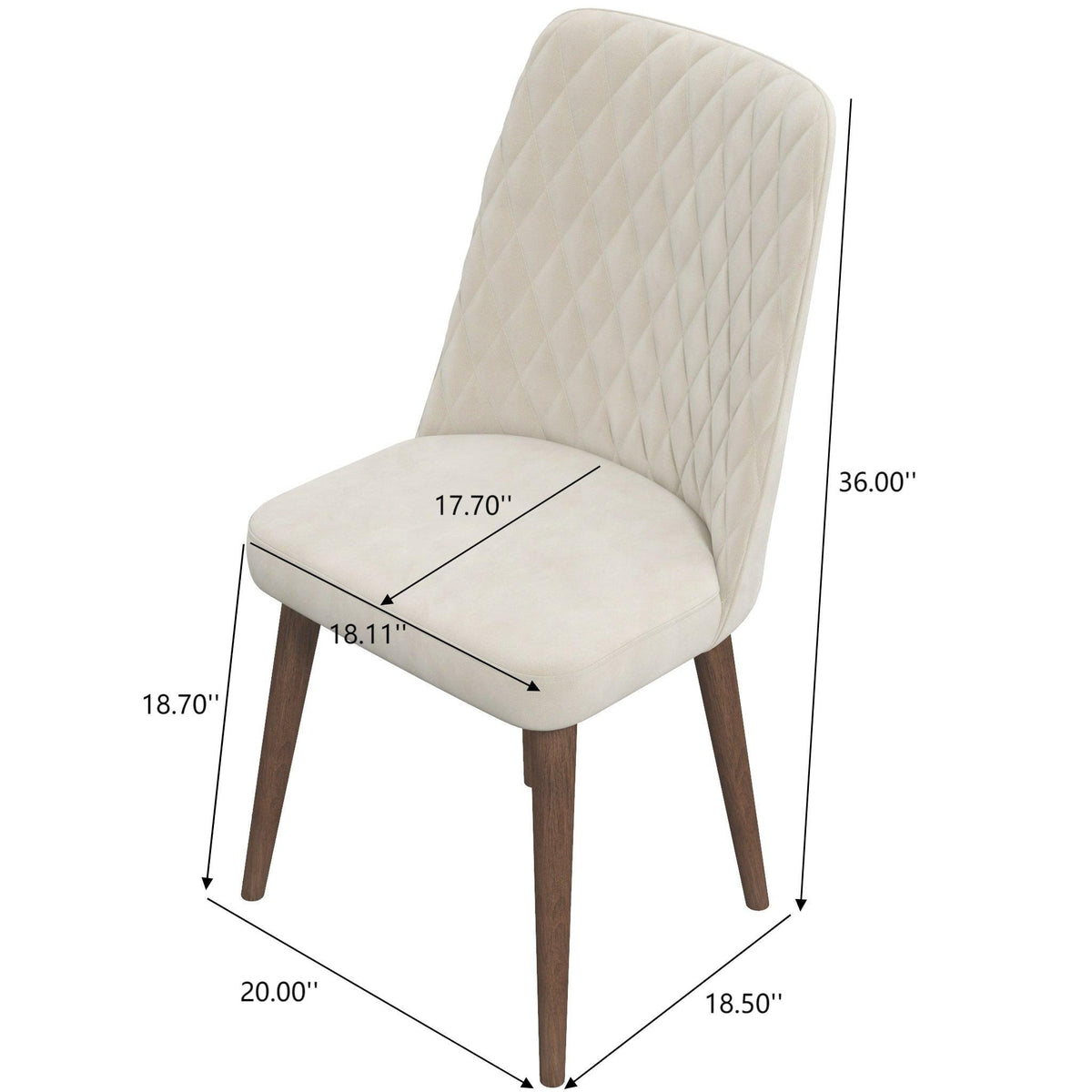 Katie - Mid-Century Modern Dining Chair (Set of 2)