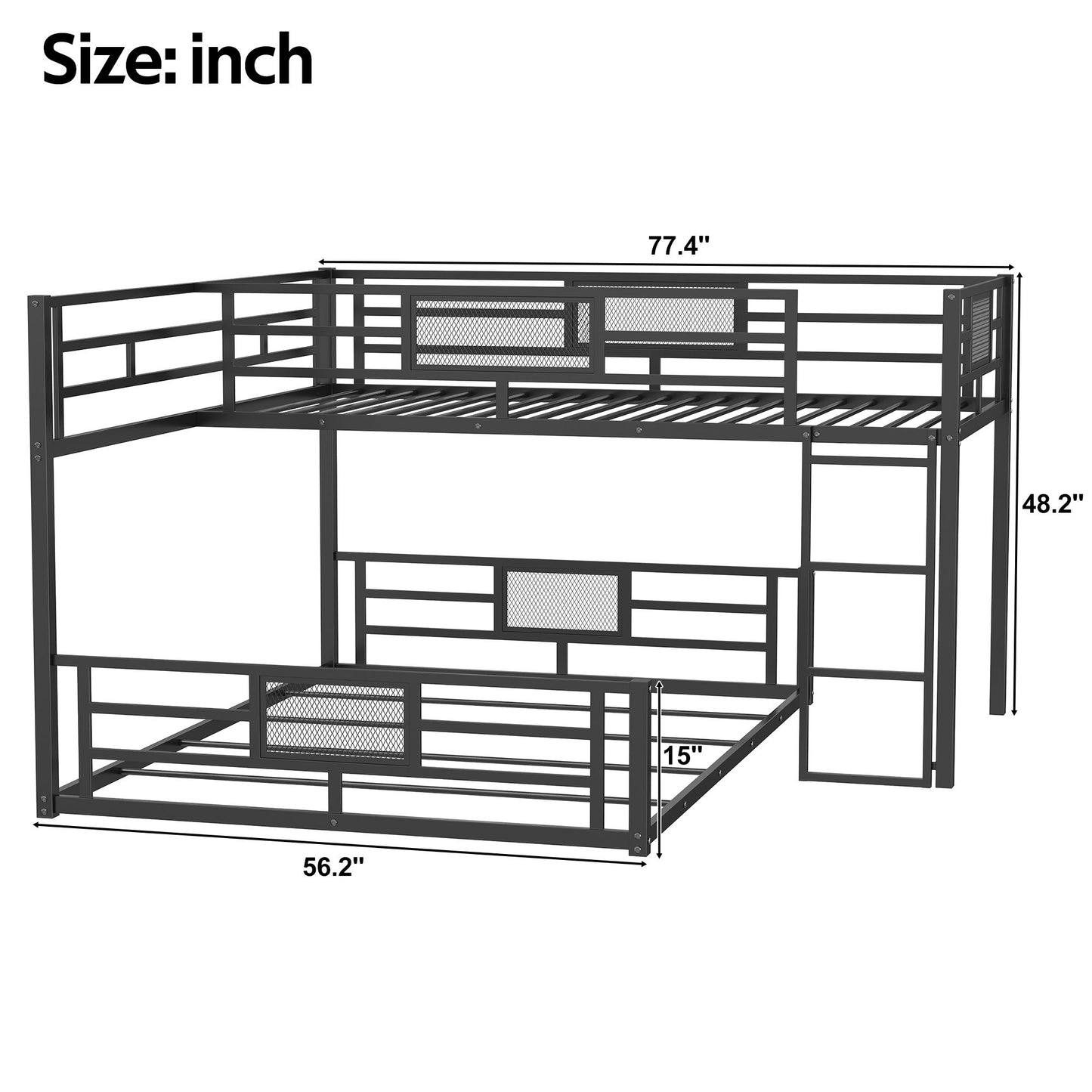 L-Shaped Bunk Bed & Safety Guaranteed