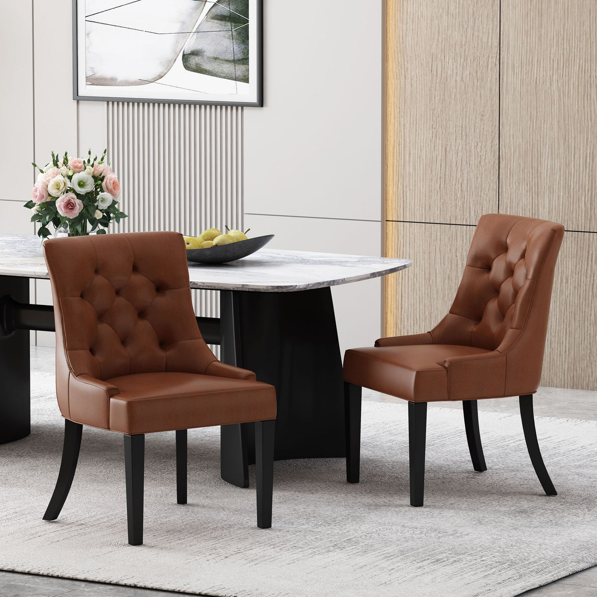 Cheney - Contemporary Dining Chair Tufted Upholstery (Set of 2)