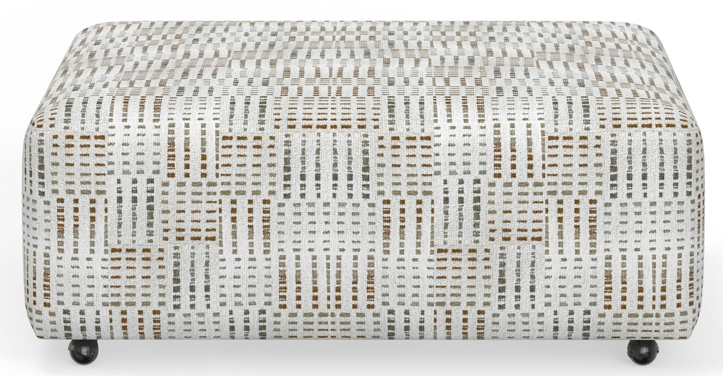 Kellen - Castered Cocktail Ottoman - Morocco
