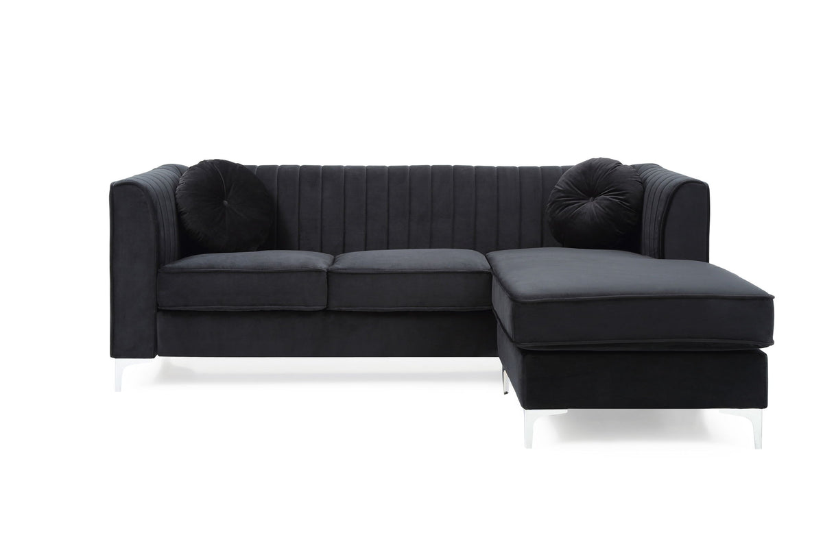 Delray - Micro Suede Sofa Chaise