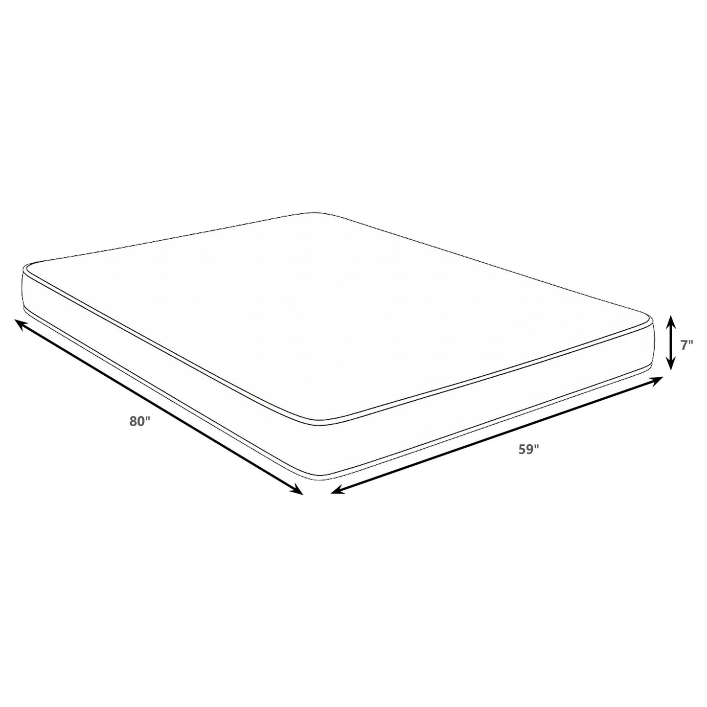 Cienaga - 7" Bamboo Cover Firm Foam Mattress With Supportive Foam Core And Breathable Fabric