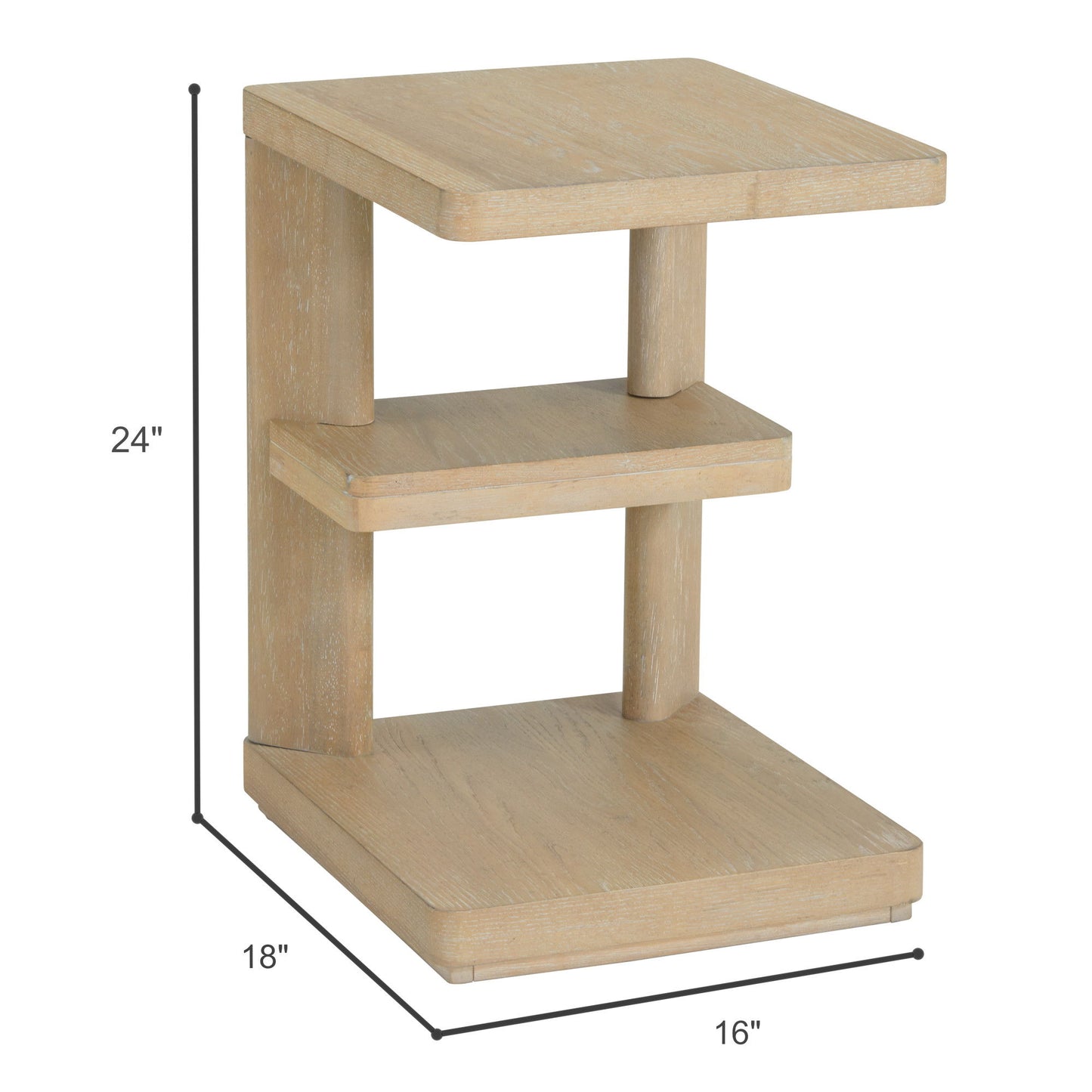 Chairside Table - Tan