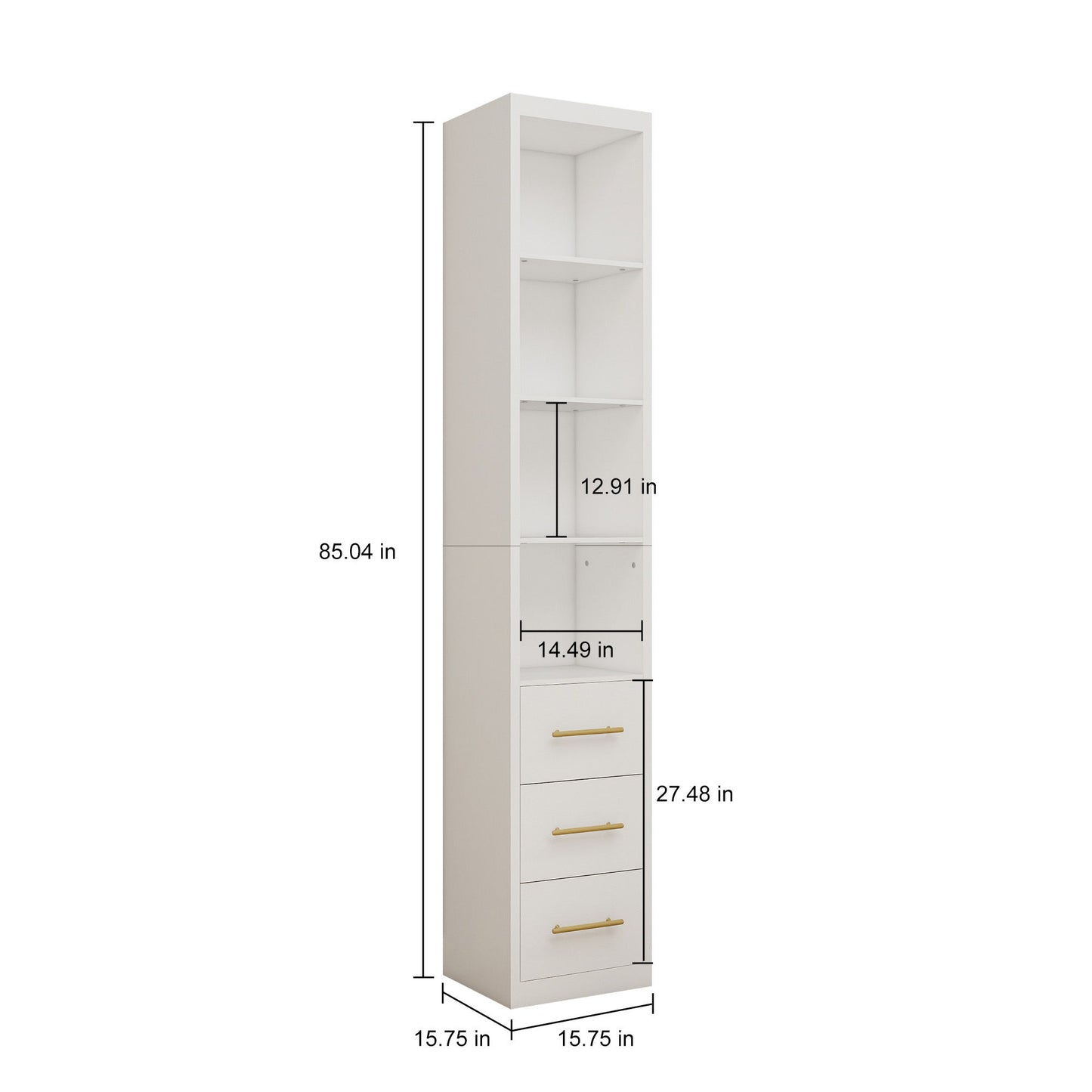 Tall Storage Cabinet With Drawers And Shelves