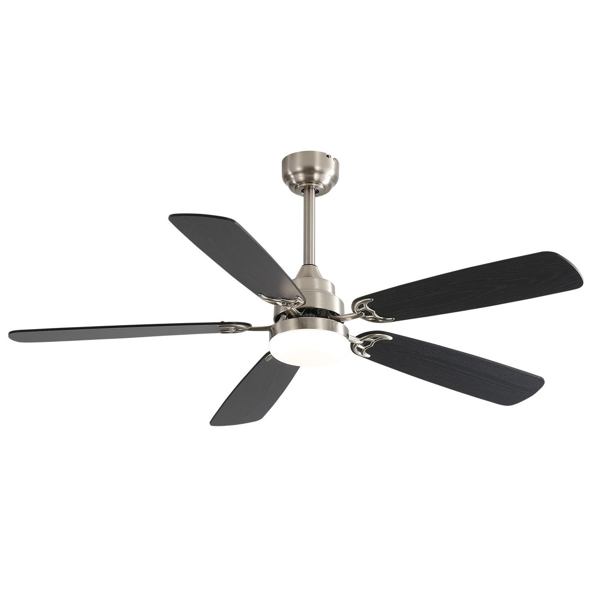 52" Ceiling Fan With LED Light, 6 Speed Remote Control, Reversible DC Motor