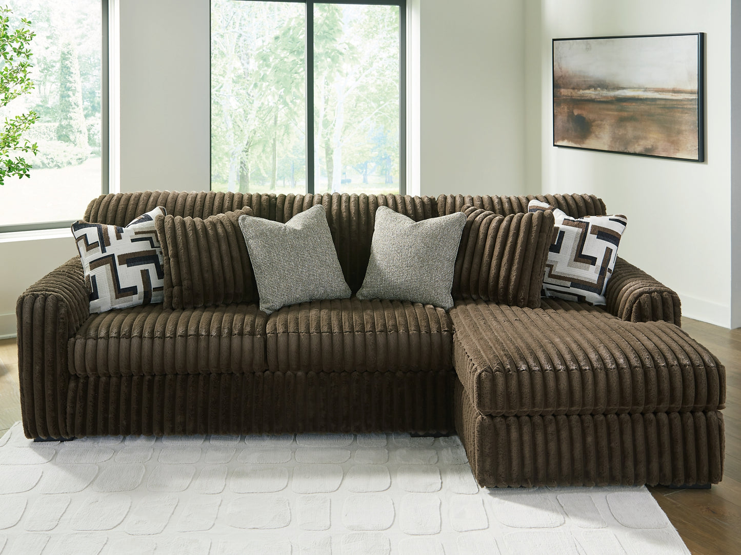 Midnight-Madness 2-Piece Sectional Sofa with Chaise