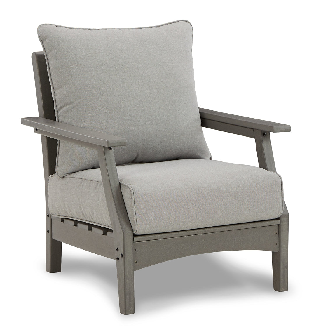 Visola Outdoor Sofa and 2 Lounge Chairs with Coffee Table and 2 End Tables