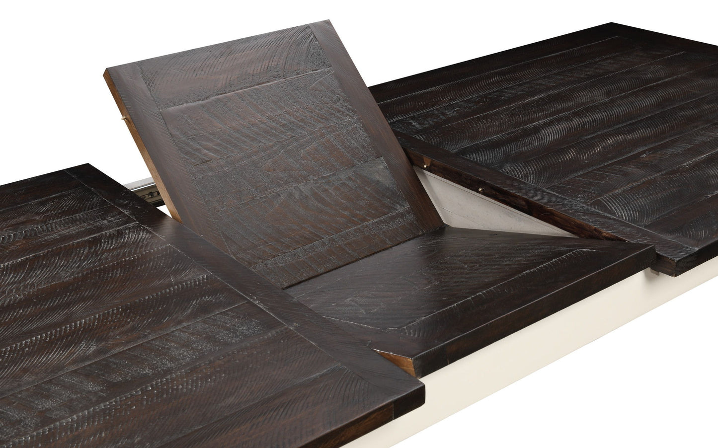 Gathering Dining Table With Leaf - Brown / White