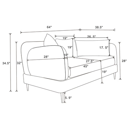 Repley - Track Arm Loveseat