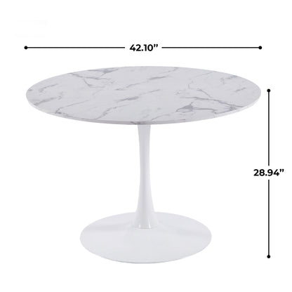 Round Tulip Table, Pedestal Design