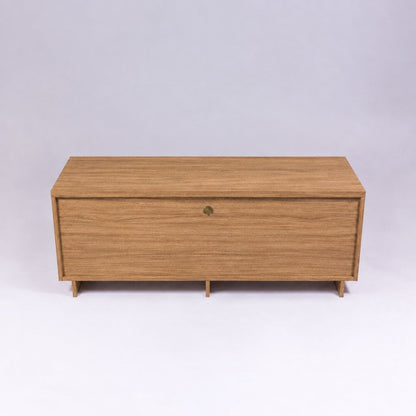 TV Stand For TVs Up To 50" With 1 Drawer And 2 Doors - Oak