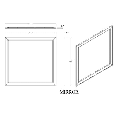 Melissa - Mirror Large Scale Mirror, Fits Matching Dresser