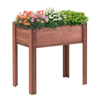 Raised Garden Bed With Legs, Elevated Planter Box For Outdoor Plants
