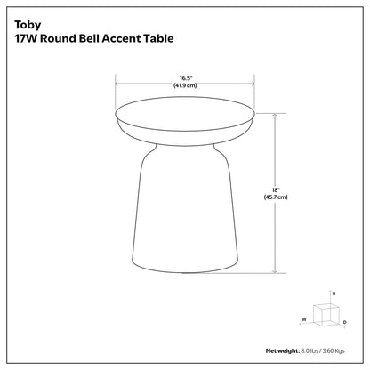 Toby - Handcrafted Metal Accent Table