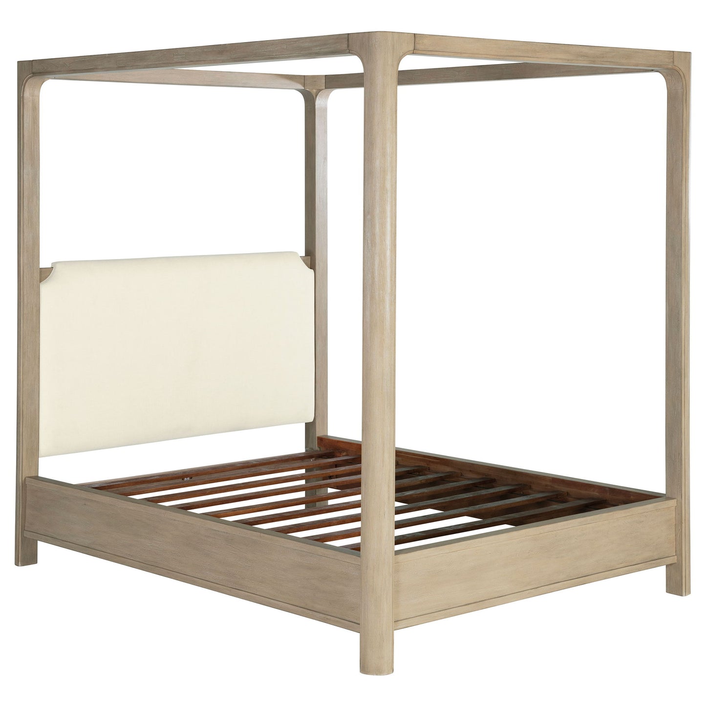 Flores - Eastern King Canopy Bed - Mango Color