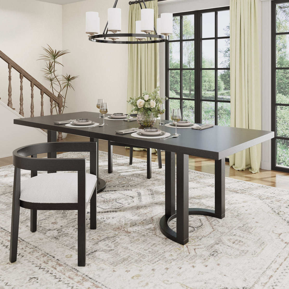 Modern Dining Table Solid Wood