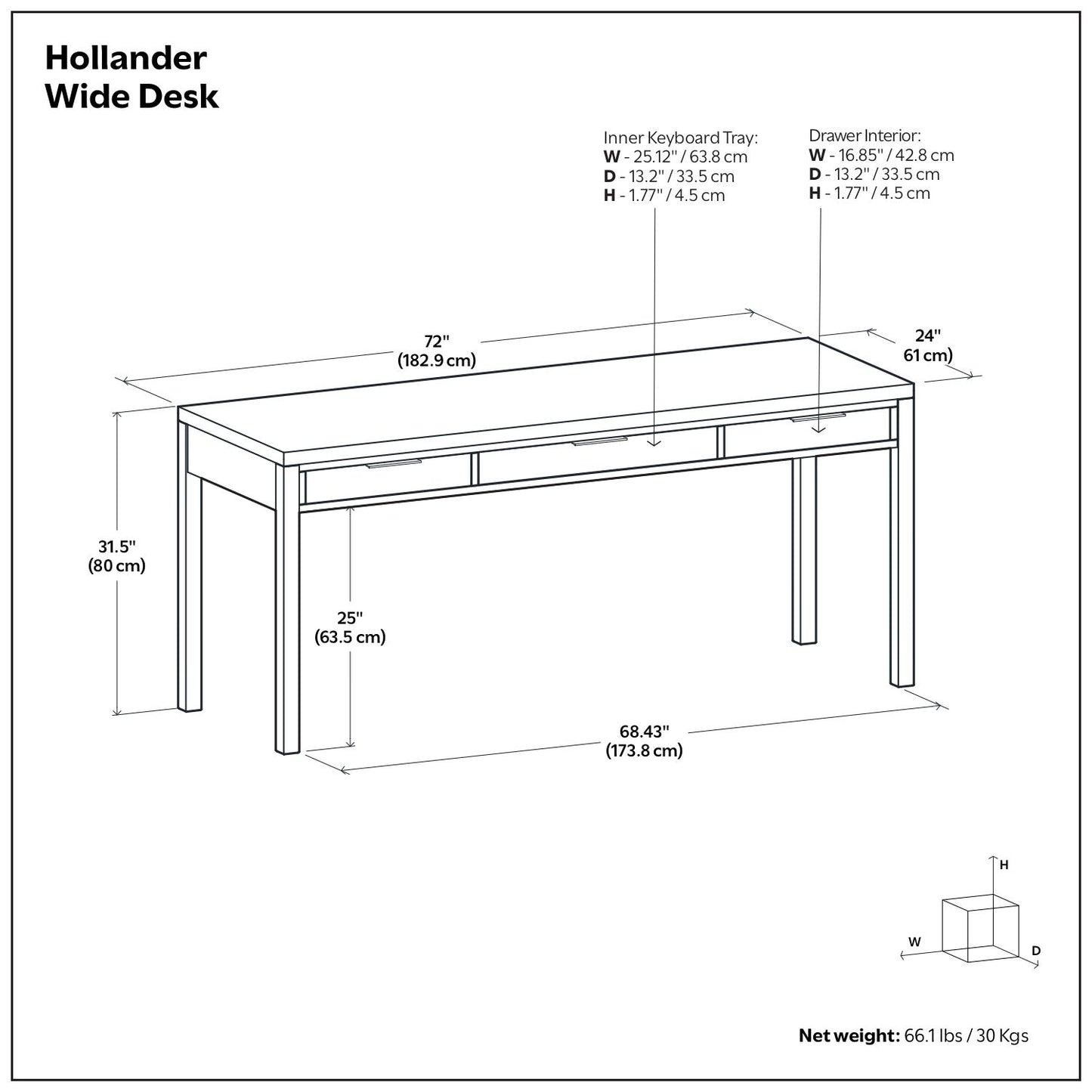 Hollander - Handcrafted Desk