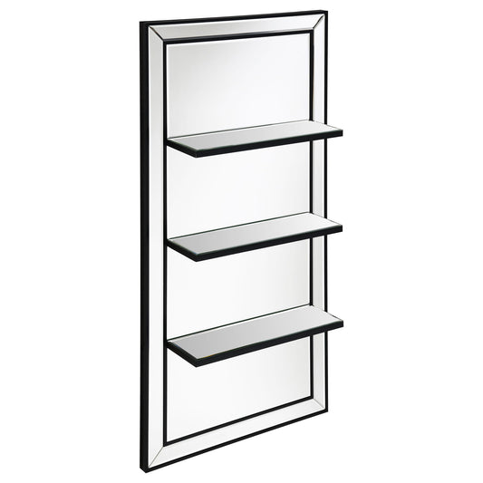 Cardinal - 3 Shelf Wall Mirror - Silver