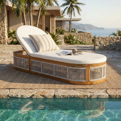 Chaise Lounge Set With 3 Position Adjustable