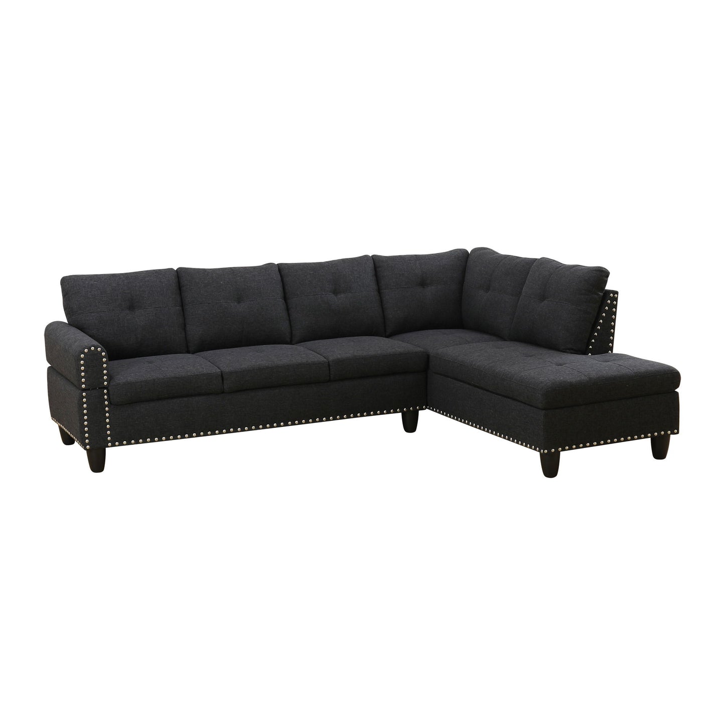 L - Shaped Sectional Sofa With Movable Left Chaise
