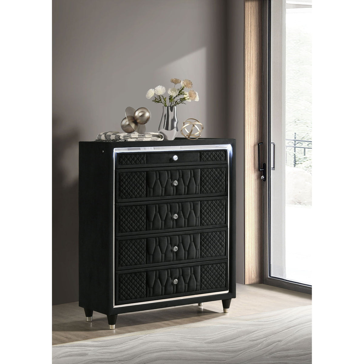 Mika - 5 Drawer LED Chest