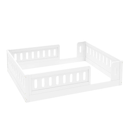 Platform Bed With Guardrail