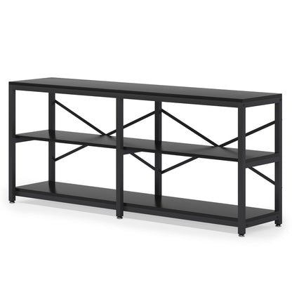 Console Table With X Back Design, Extra Long Storage