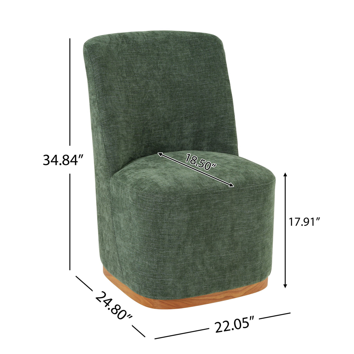 Indoor Upholstered Dining Chair (Set of 2)