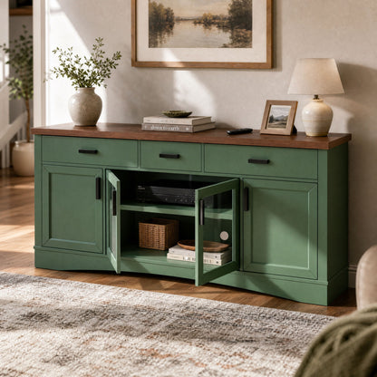 Modern TV Console & Adjustable Shelves