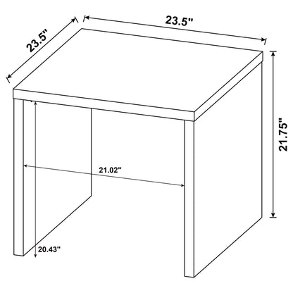 Parker - Accent Side End Table - Light Oak