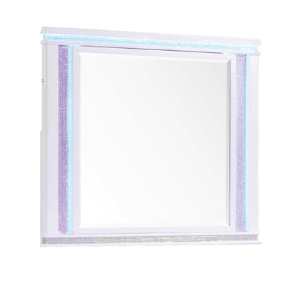 Opium - Mirror - White - Wood