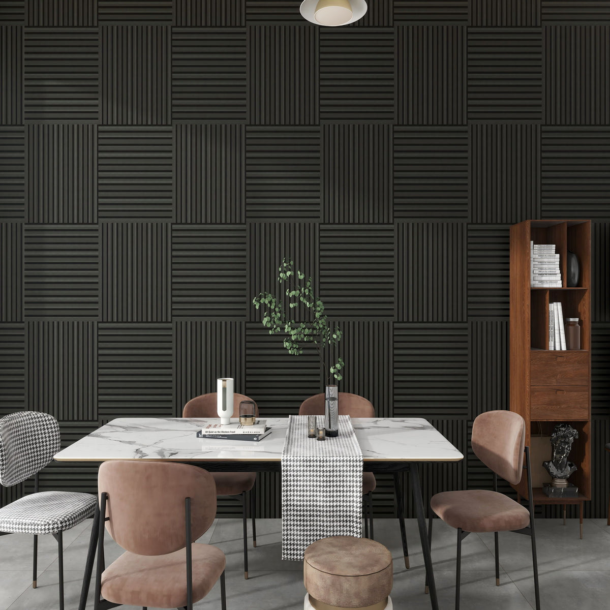 Acoustic Panels With Strip Design, Sound Absorbing Wall & Ceiling Panels