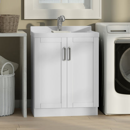 Kyle - Laundry Cabinet & Faucet And Stainless Steel Sink