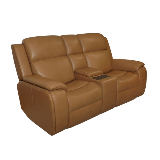 Ziggy - Power Reclining Loveseat With Console, Power Headrest, Lumbar, Heat & Massage