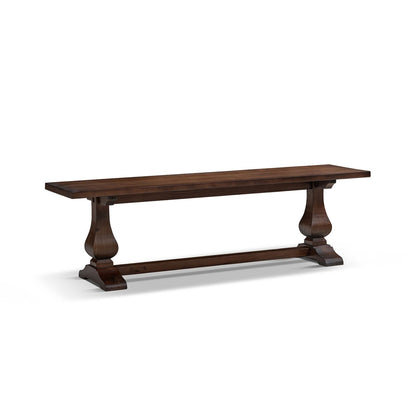 Whitmore - Trestle Dining Bench - Dark Brown
