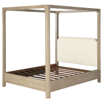 Flores - Eastern King Canopy Bed - Mango Color