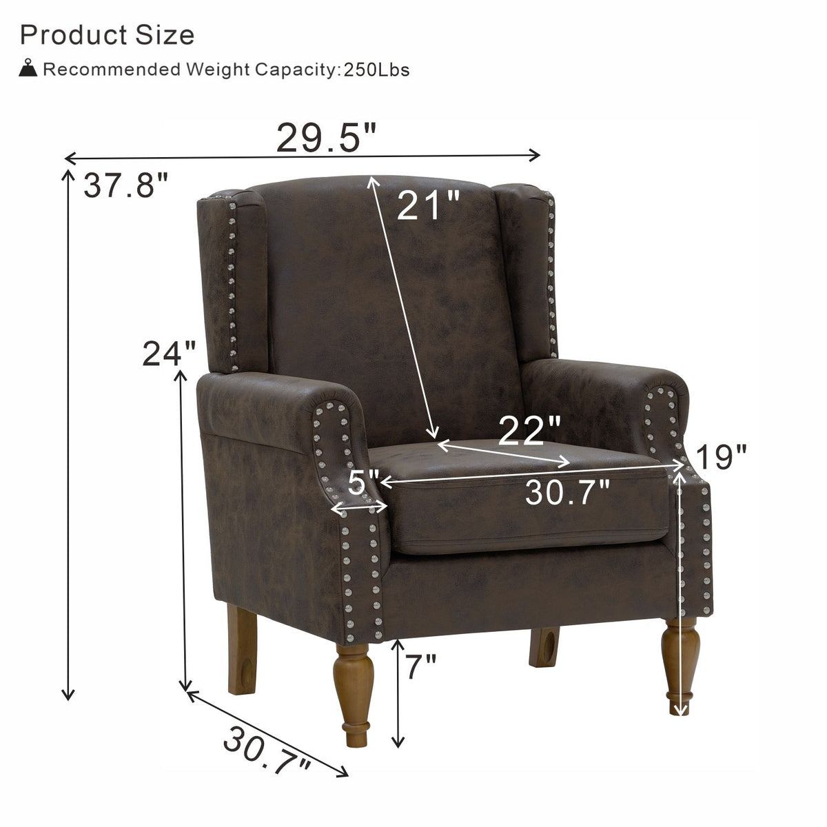 Decorative Chair With Stud Detailing
