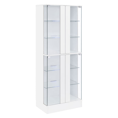 Gilbert - 4 Door LED Curio Display Cabinet
